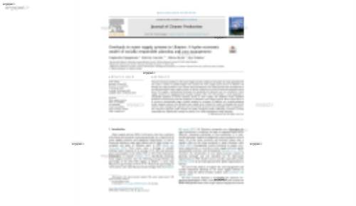 Overhauls in water supply systems in Ukraine: A hydro-economic model of socially responsible planning and cost management